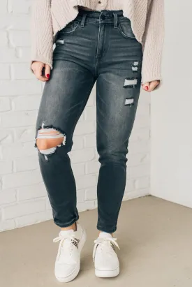 Daphne Distressed Mom Jeans